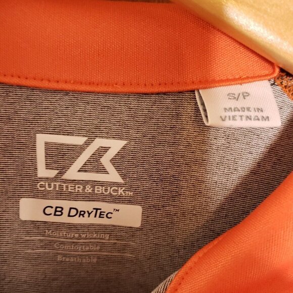 Cutter & Buck DryTec Womens Grey Orange Full Zip Jacket Small - Picture 4 of 6